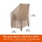 Modern Leisure Monterey Stackable Patio Chair Cover, 25.5 in. L x 35.5 in. W x 45 in. H, Beige 2900 - alternate 7